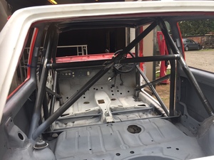 VW MK1 Golf inside during restoration.
